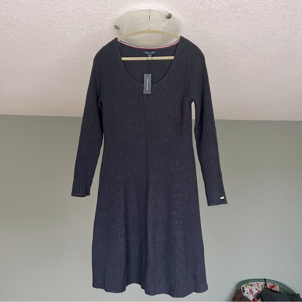 BNWT Tommy Hilfiger Sweater Dress dark Navy size M